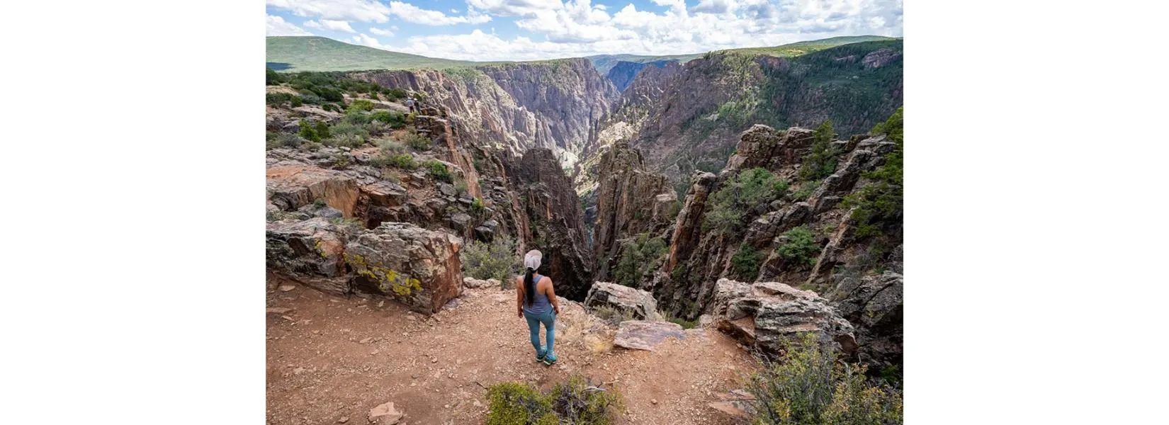 North Rim Black Canyon of the Gunnison scenic overlook with dramatic canyon views